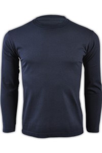 SKLST008 sapphire blue 031 long sleeved men' s T shirt 00101-LVC online ordering basic type typical classic whole cotton cotton 100% tee shirts long sleeved sporty breathable tees supplier long sleeved tshirts company price 45 degree